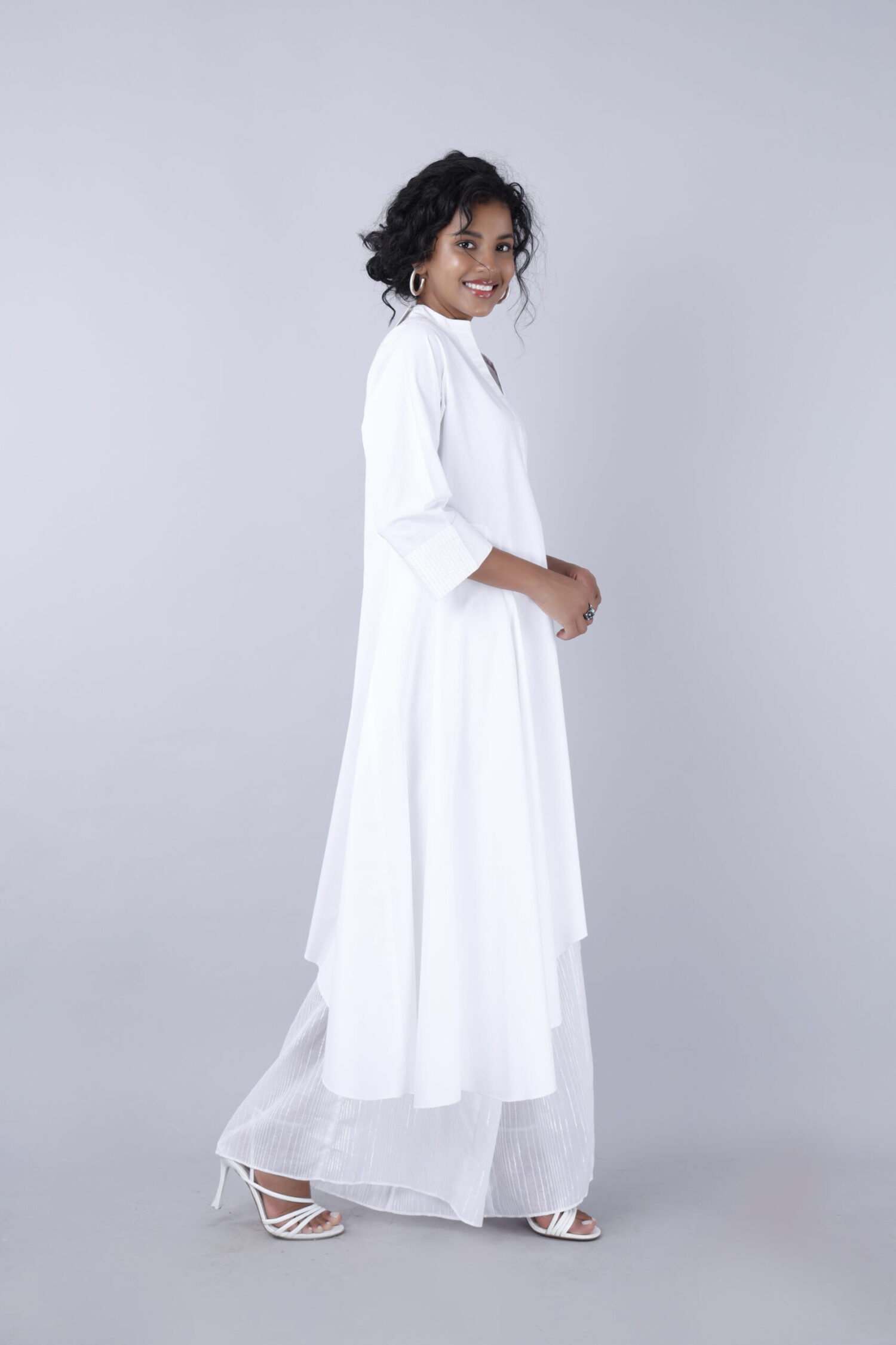 MJI Kurta White Co-Ord Set - Image 2