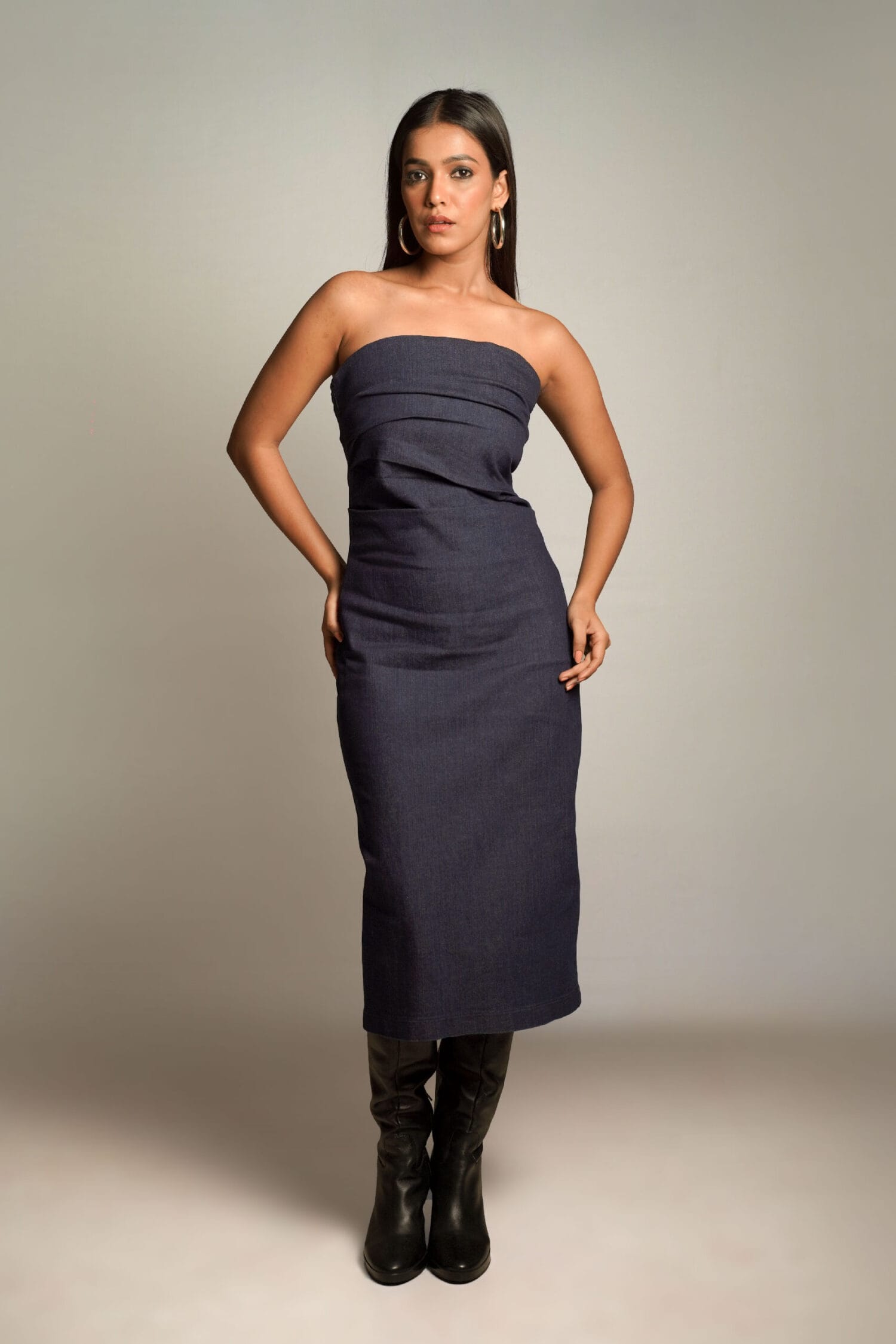 KAAYA Dark Denim Dress - Image 2