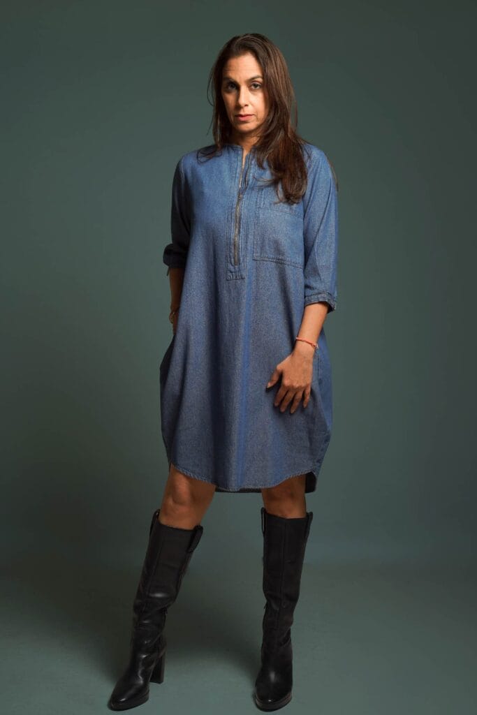MONACO Dark Denim Dress